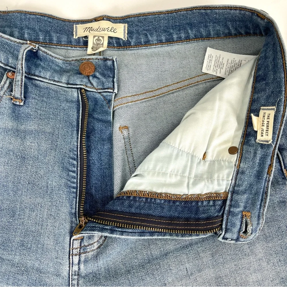 Madewell Medium Wash The Perfect Vintage Jean High Waisted Size 29 - Picture 4 of 11